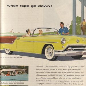 Oldsmobile 88 Convertible Ad 1954