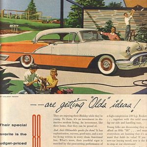 Oldsmobile 88 Holiday Sedan Ad 1956