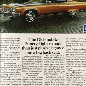 Oldsmobile 98 Ad 1971