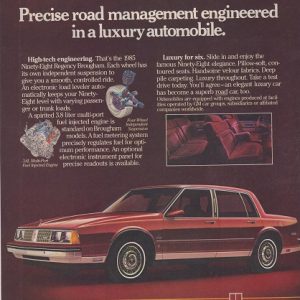 Oldsmobile 98 Ad 1985