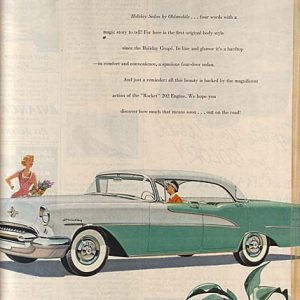 Oldsmobile 98 Ad May 1955