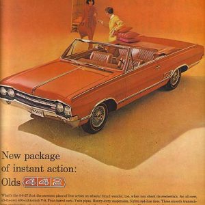 Oldsmobile Cutlass 4-4-2 Ad January 1965