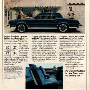Oldsmobile Cutlass Supreme Ad 1980