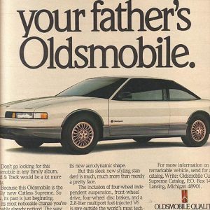 Oldsmobile Cutlass Supreme Ad 1988