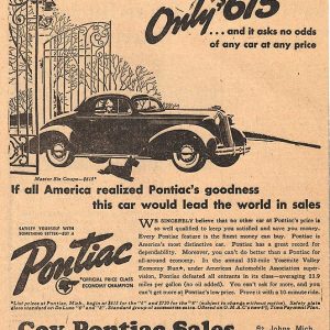 Pontiac Ad 1936