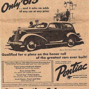 Pontiac Ad March 1936