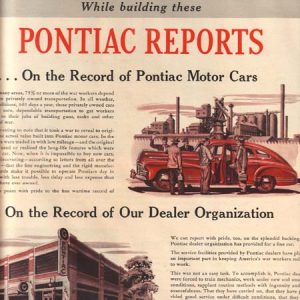 Pontiac wartime Ad 1944
