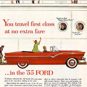 Ford Convertible Ad 1955