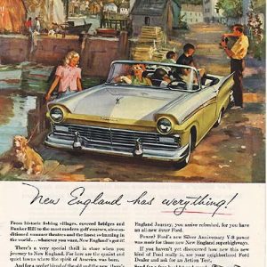 Ford Convertible Ad 1957