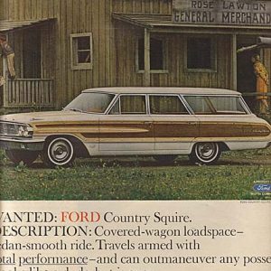 Ford Country Squire Wagon Ad 1964