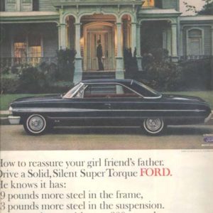 Ford Galaxie Ad January 1964