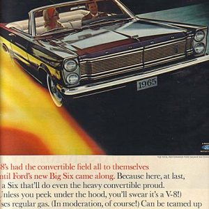 Ford Galaxie Convertible Ad 1964