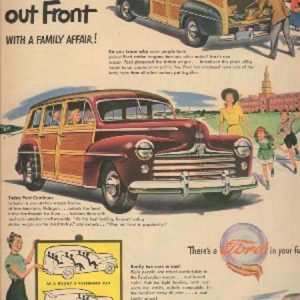 Ford Station Wagon Ad 1947