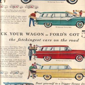 Ford Station Wagon Ad 1955