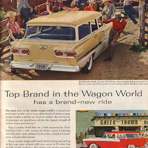 Ford Station Wagon Ad 1958