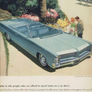 Pontiac Bonneville Convertible Ad April 1964