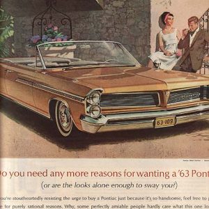 Pontiac Bonneville Convertible Ad March 1963