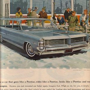 Pontiac Bonneville Station Wagon Ad 1964