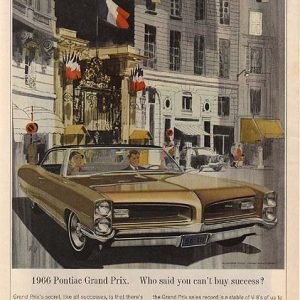 Pontiac Grand Prix Ad April 1966