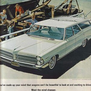 Pontiac Safari Station Wagon Ad April 1956