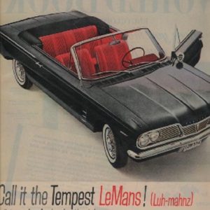 Pontiac Tempest LeMans Convertible Ad 1961