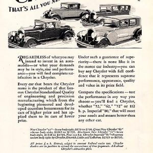 Chrysler Ad 1928