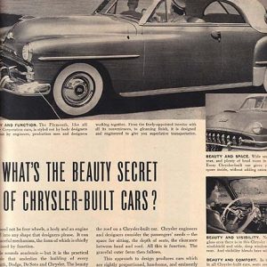 Chrysler Ad September 1952