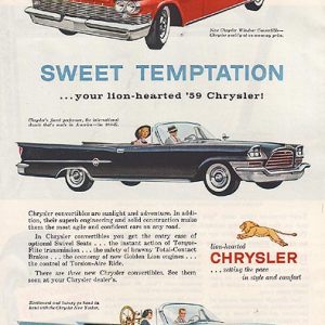 Chrysler Convertible Ad 1959