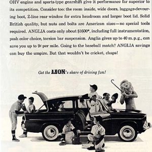 Ford Anglia Ad March 1960