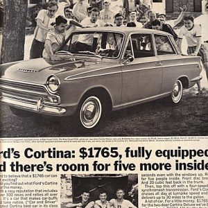 Ford Cortina Ad August 1966