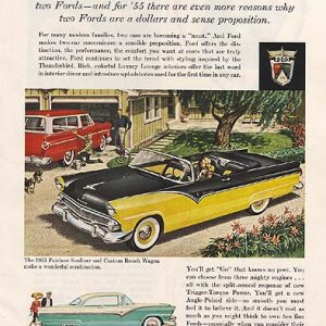 Ford Fairlane Ad February 1955