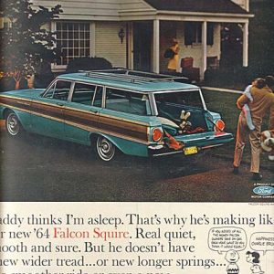 Ford Falcon Squire Wagon Ad 1964