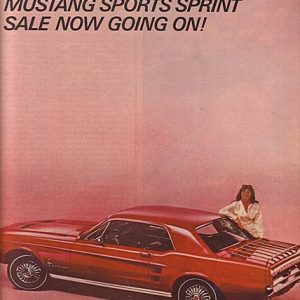 Ford Mustang Ad 1967