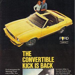 Ford Mustang Ad 1977