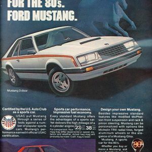 Ford Mustang Ad 1979