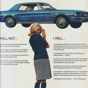 Ford Mustang Ad December 1966