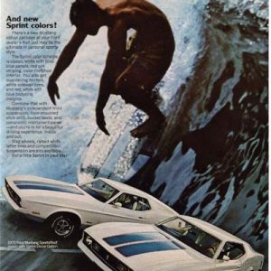 Ford Mustang Ad July 1972