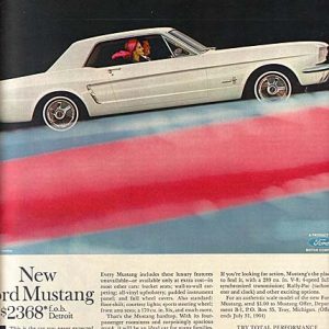 Ford Mustang Ad June 1964