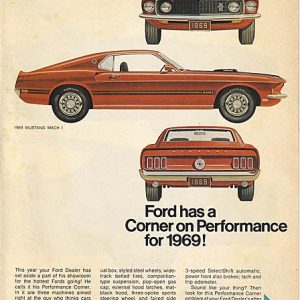 Ford Mustang Ad October 1968