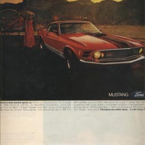 Ford Mustang Ad October 1969