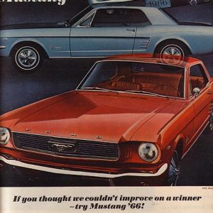 Ford Mustang Hardtop Ad October 1965