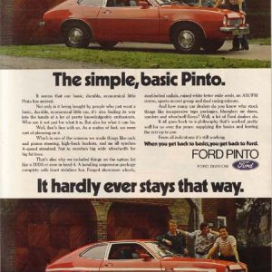 Ford Pinto Ad August 1973