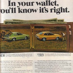 Ford Pinto Ad May 1971