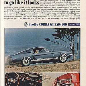 Ford Shelby Cobra GT Ad April 1968