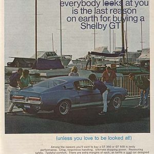 Ford Shelby GT Mustang Ad 1967