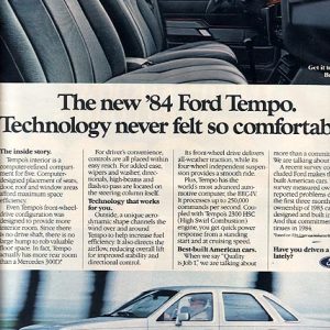 Ford Tempo Ad 1984