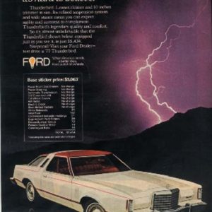 Ford Thunderbird Ad 1977