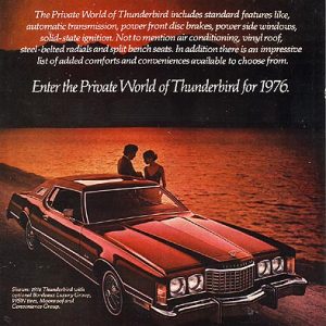 Ford Thunderbird Ad March 1976