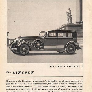 Lincoln Ad February 1934