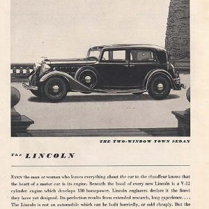 Lincoln Ad March 1934